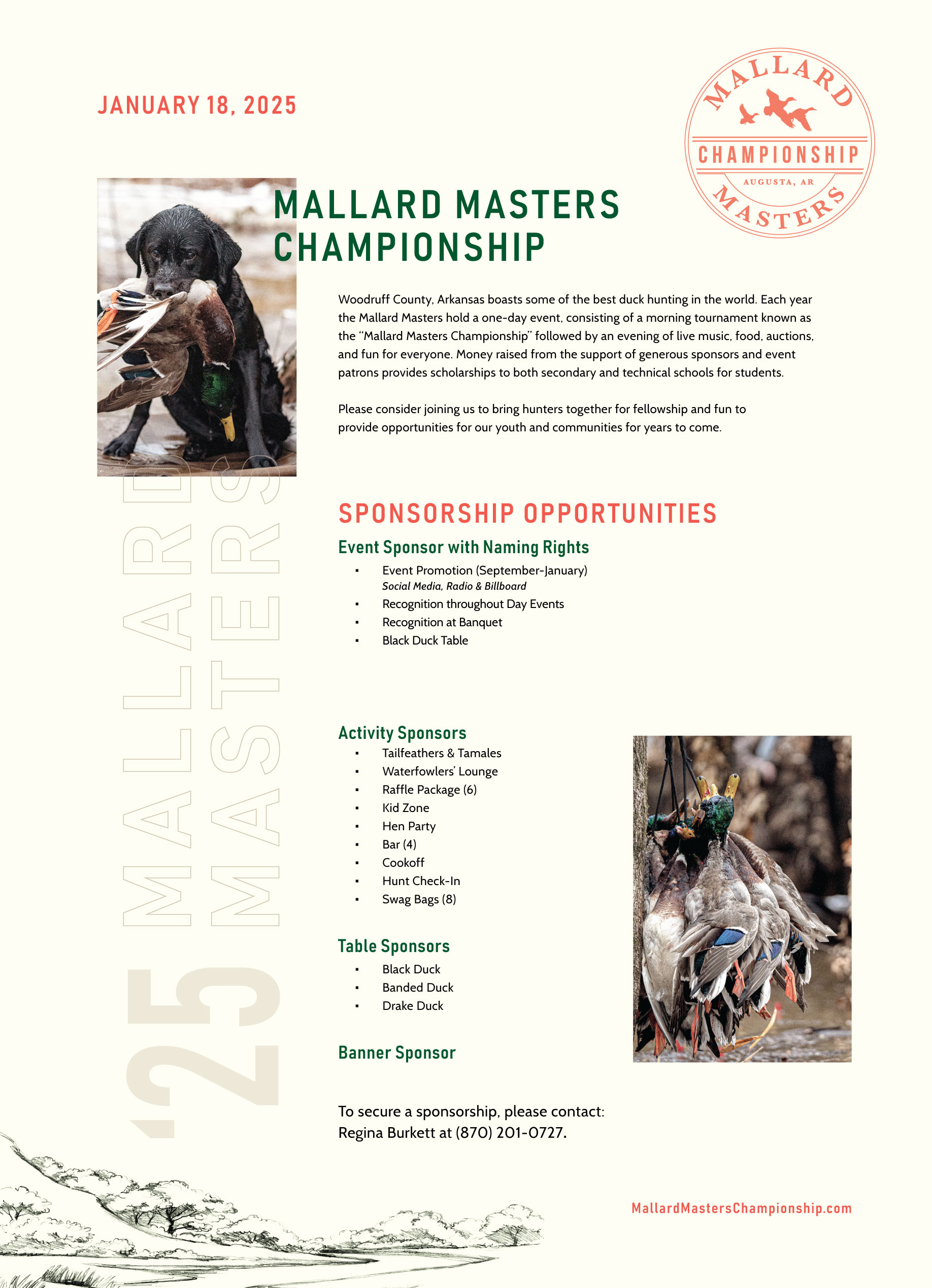 Mallard Masters Sponsor Invitation